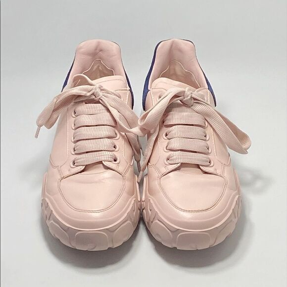 Alexander McQueen Multi Court Colorblock Leather Sneakers size 37 - Picture 2 of 11